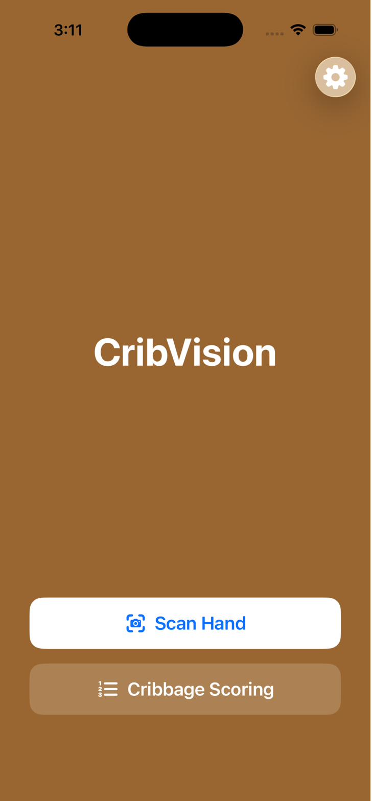 CribVision — main screen