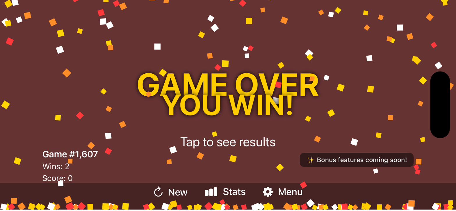 Railroad! Solitaire — win screen