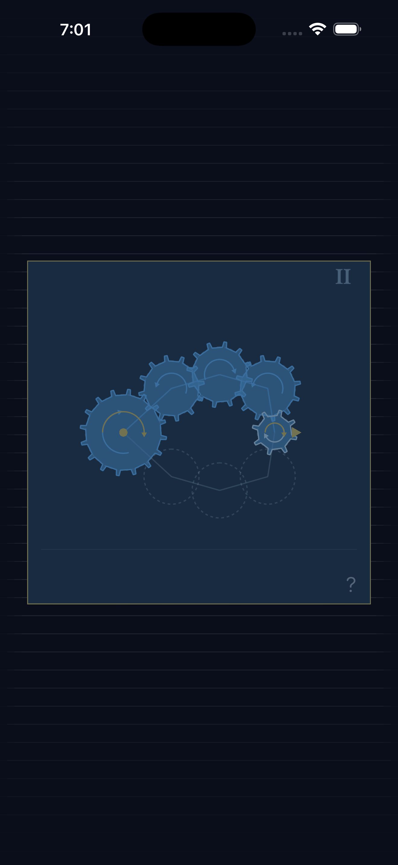 A glyphwork puzzle — one of three puzzle vocabularies